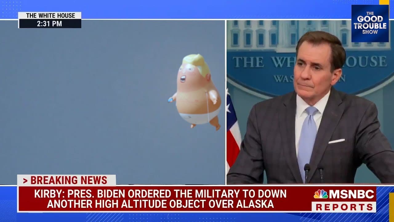 WATCH: From : NEW footage on @msnow of Chinese Balloon shot down over Alaska!