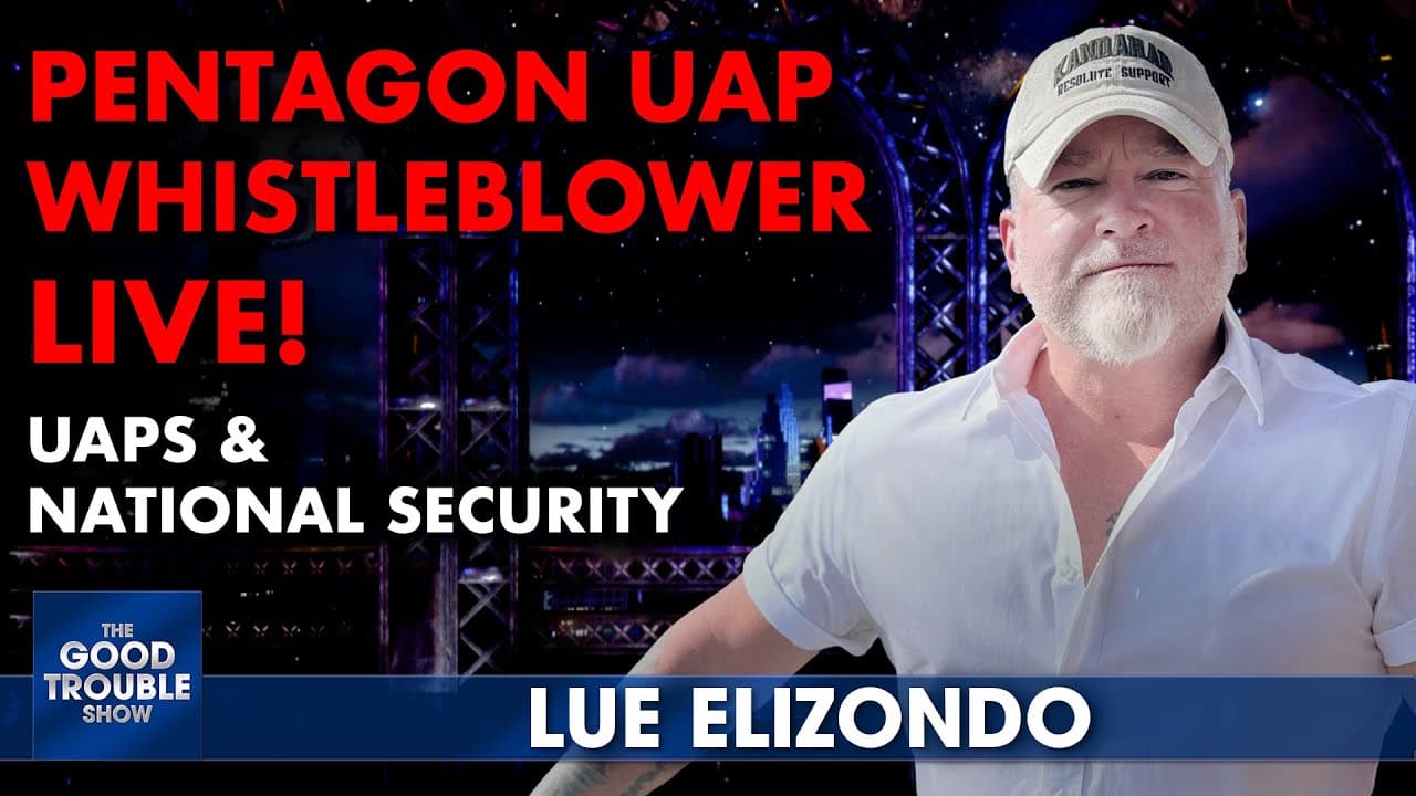 LIVE: Pentagon UFO Whistleblower Lue Elizondo Answers Your Questions