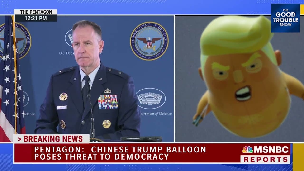 WATCH: From : MSNBC releases footage of NORAD closeup of Chinese Balloon.